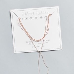 8 Other Reason rose gold choker